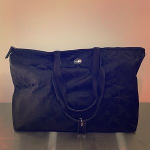 COACH oversize Duffle bag with leather strap